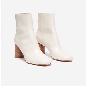 Sandro Paris womens Sacha white leather boot